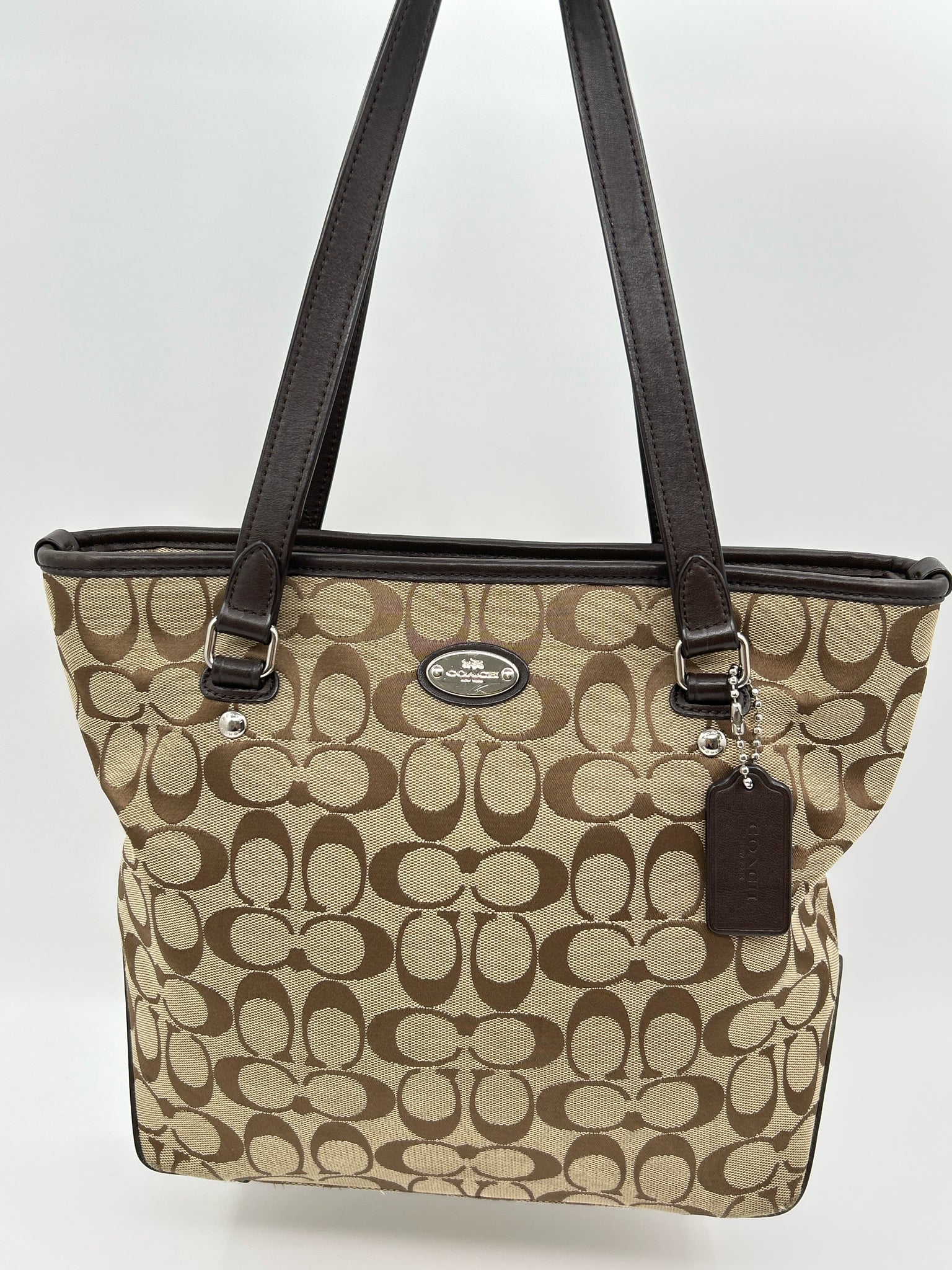 COACH Brown Print Women Purse