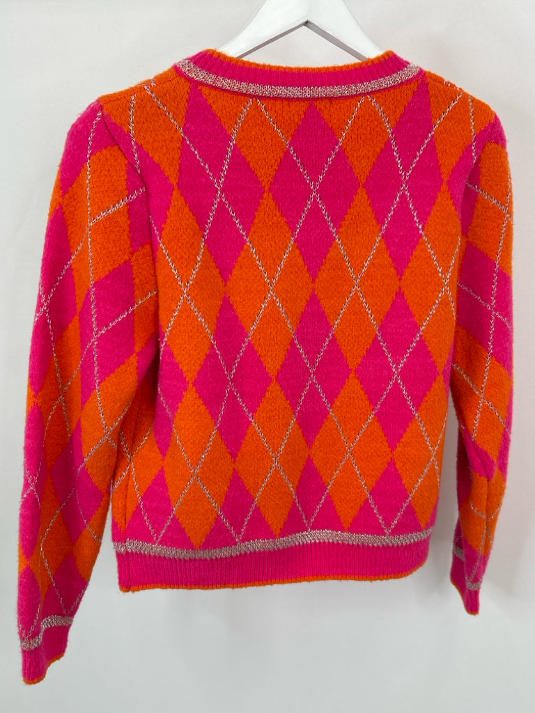 SUNDAY UP Women Size M Pink and Orange Cardigan