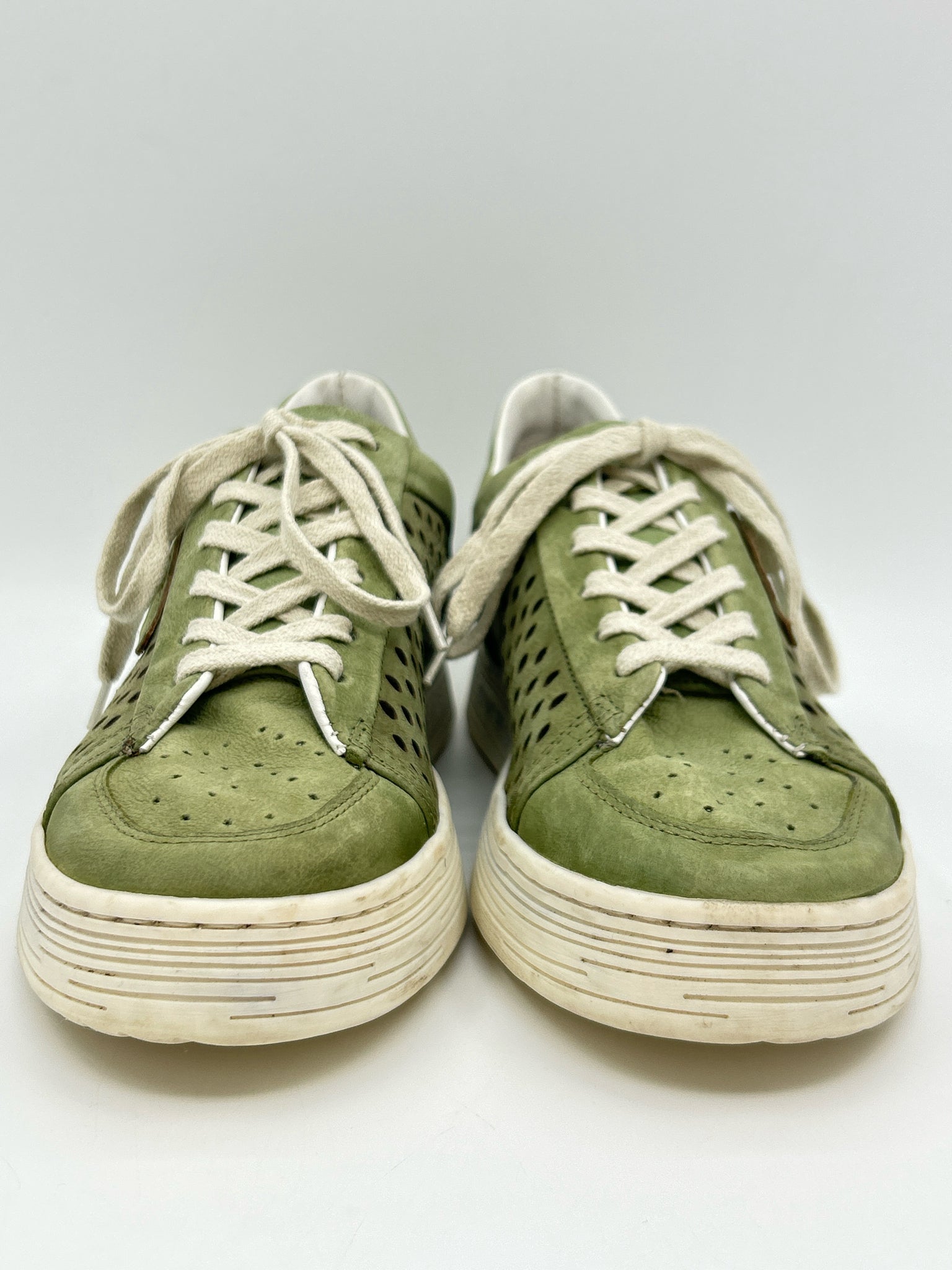 A.S. 98 Size 9/9.5 Green Women Sneakers