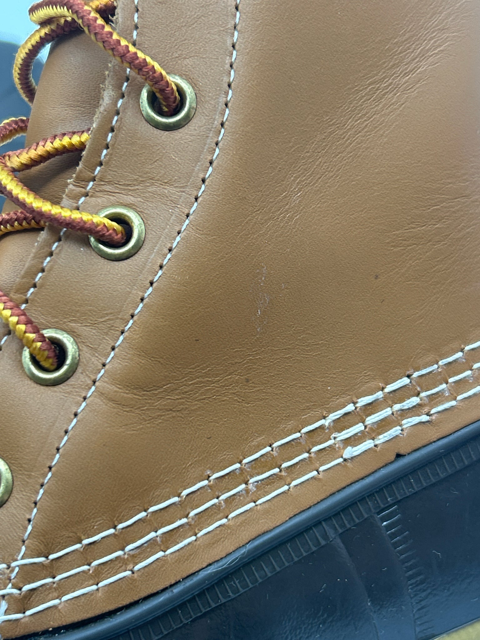 LL BEAN Size 7M TAN AND BROWN Women Boots