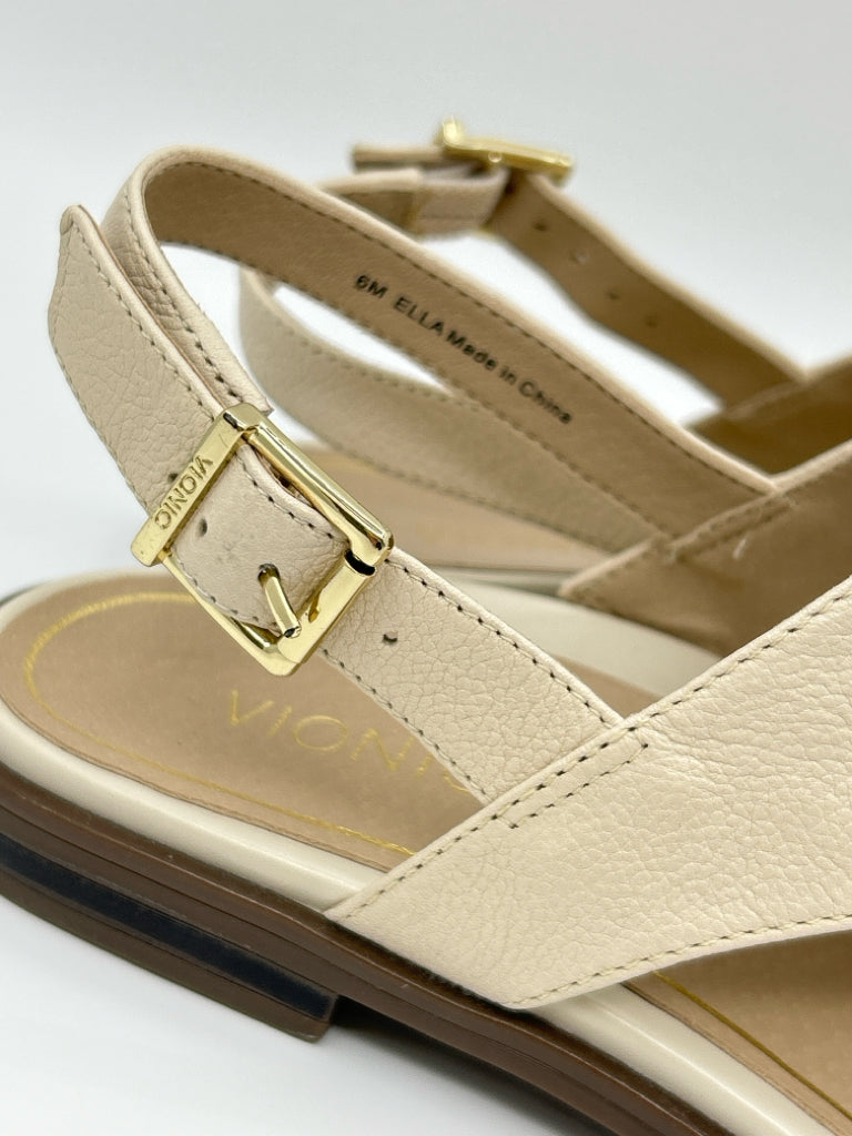VIONIC Size 6M Cream and White Women's Sandal