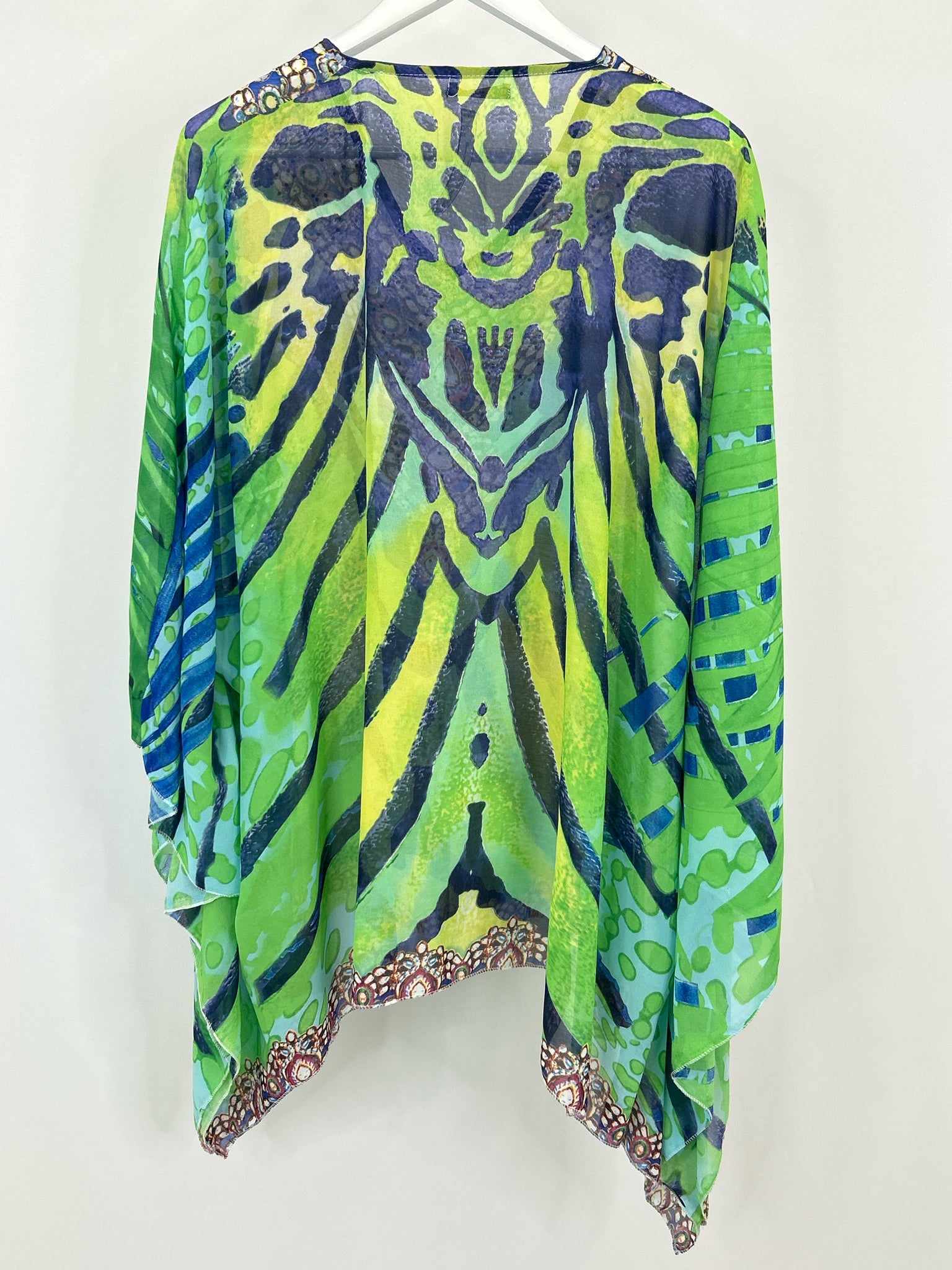 JANICE Size One Size green & blue Women Top