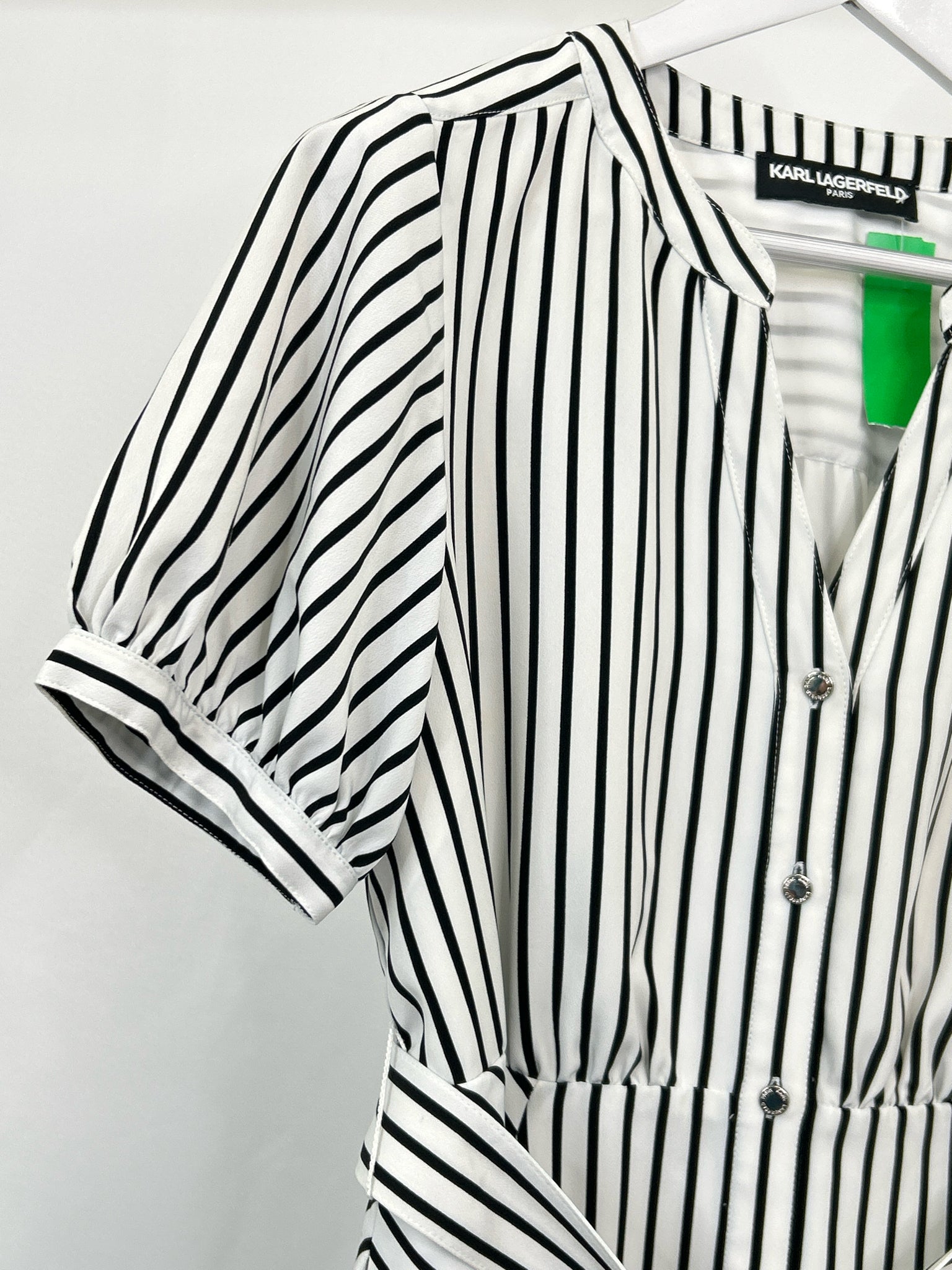 KARL LAGERFELD Size M White & Black Women Dress