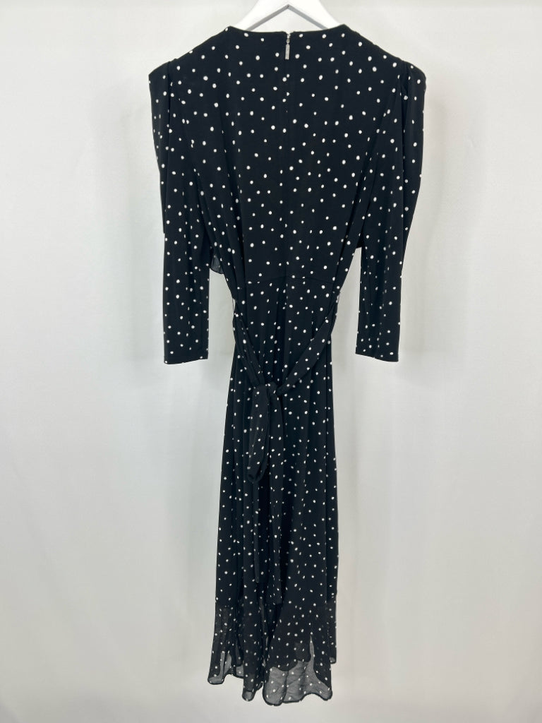 KARL LAGERFELD Women Size 8 Black Print Dress