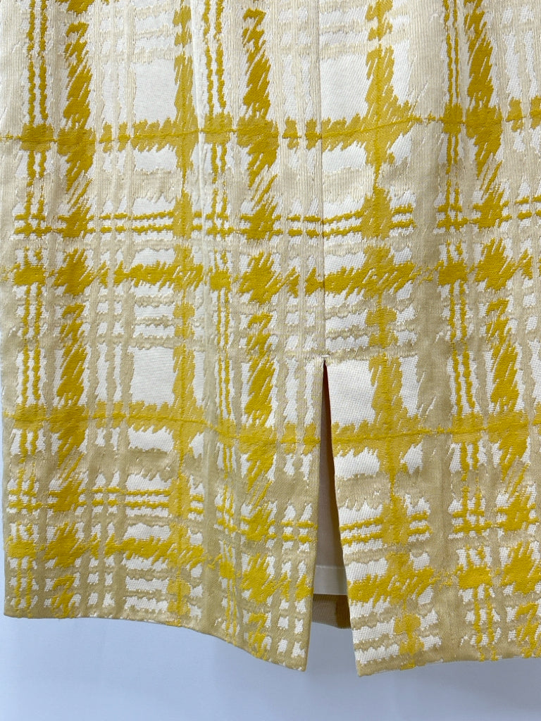 TAHARI ASL Size 4 Yellow Print Women's Dress