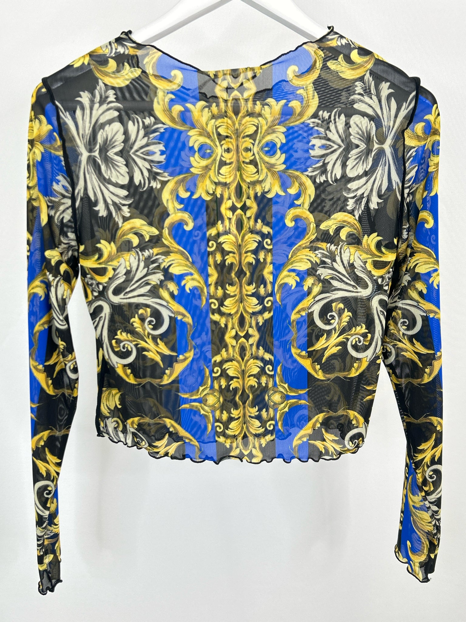ALICE + OLIVIA Size L blue and black Women Top