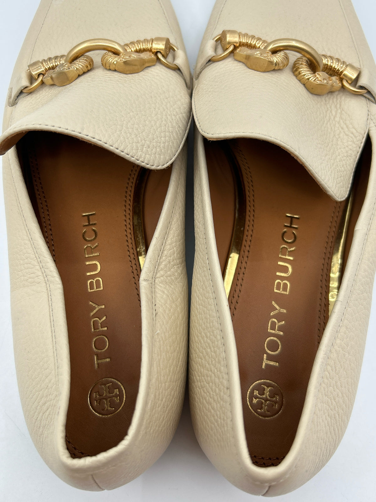TORY BURCH Size 9.5M Cream Women Loafer