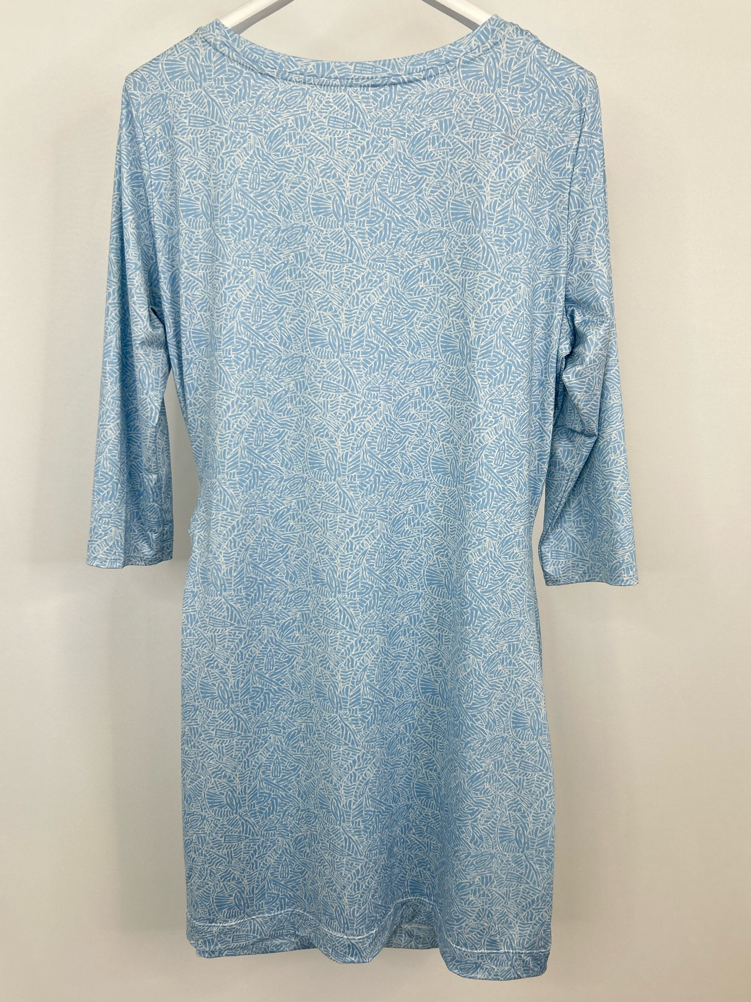 VINEYARD VINES NWT Size XL Blue Print Women Dress
