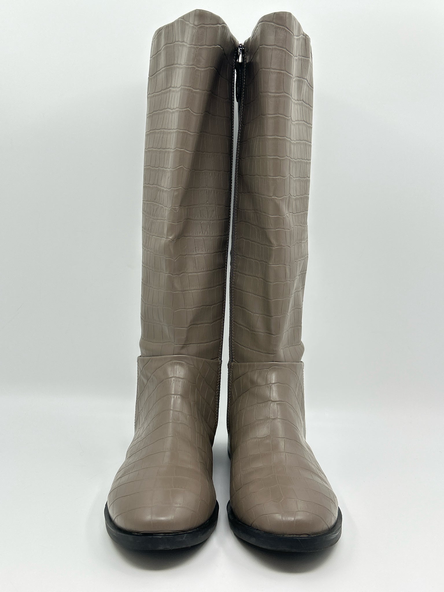 AEROSOLES Size 8.5 Taupe Women Boots