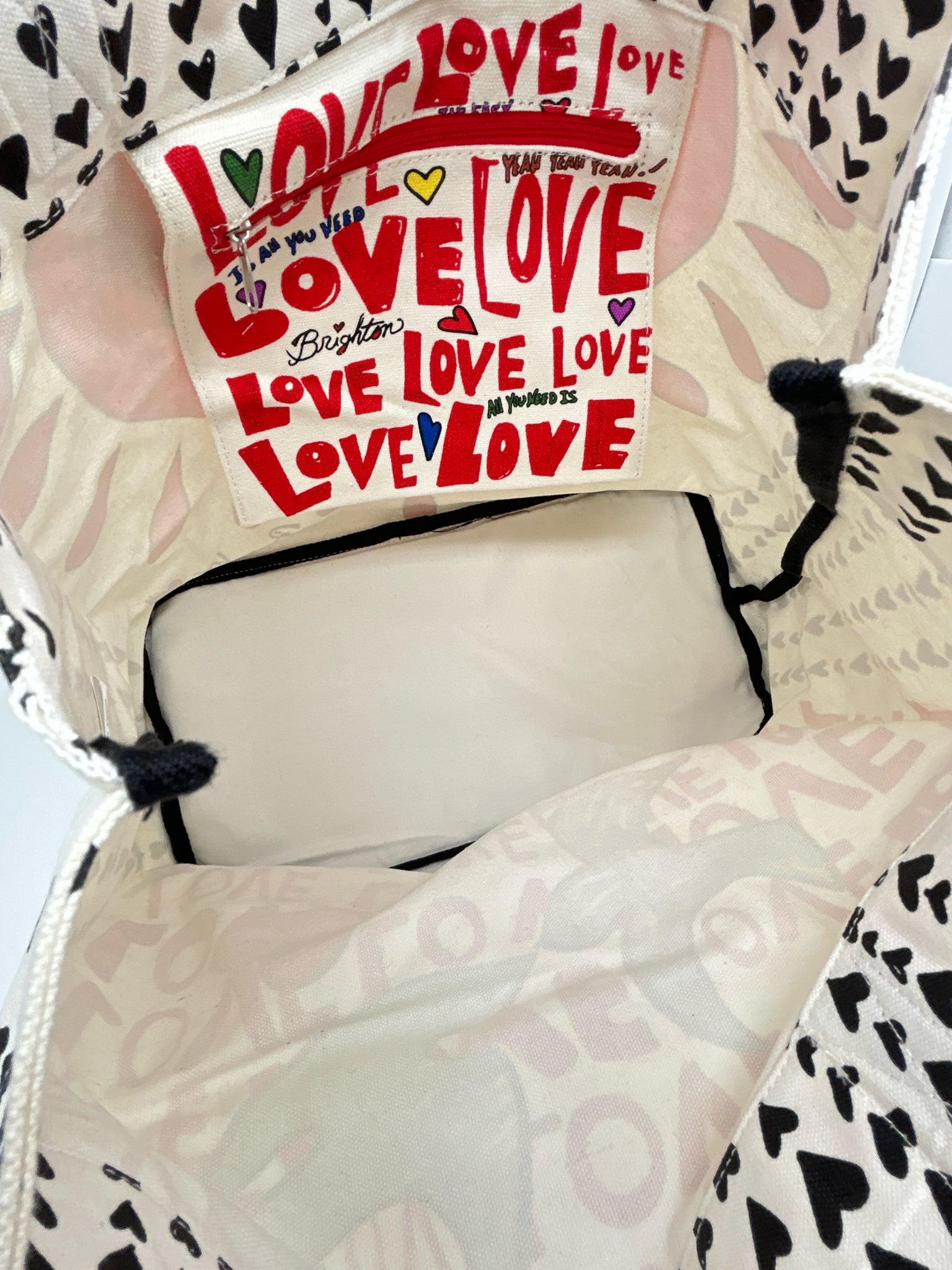 BRIGHTON NWT WHITE AND RED Women Tote