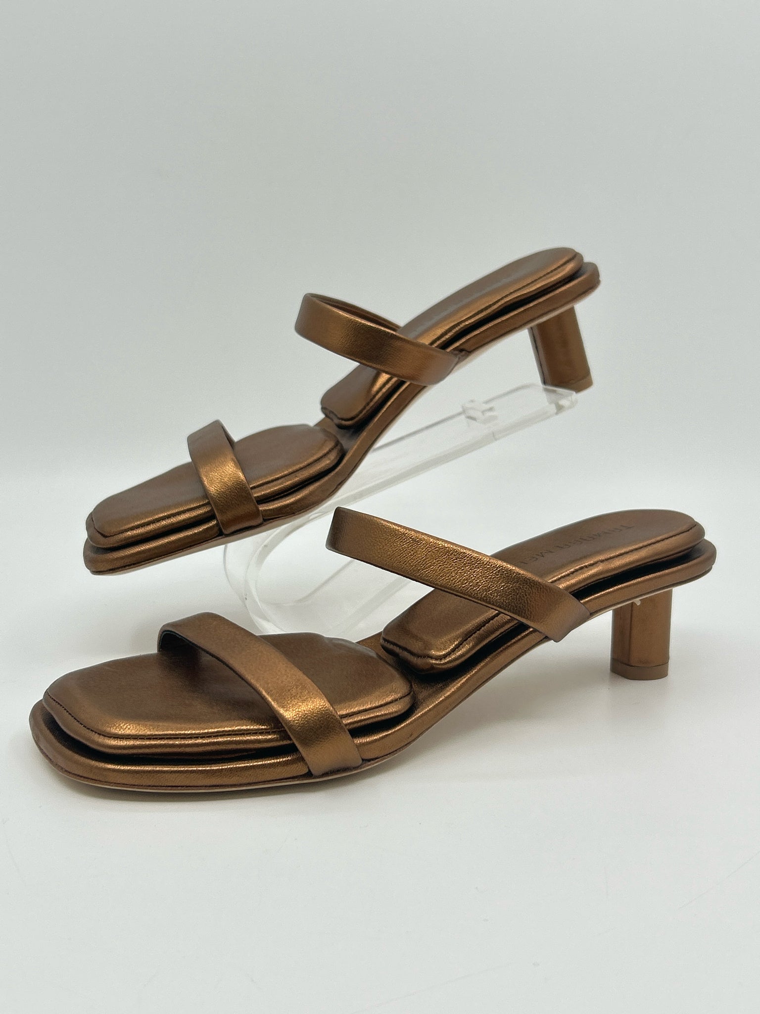 TAMARA MELLON NWOB Size 6.5 BRONZE Women Sandal