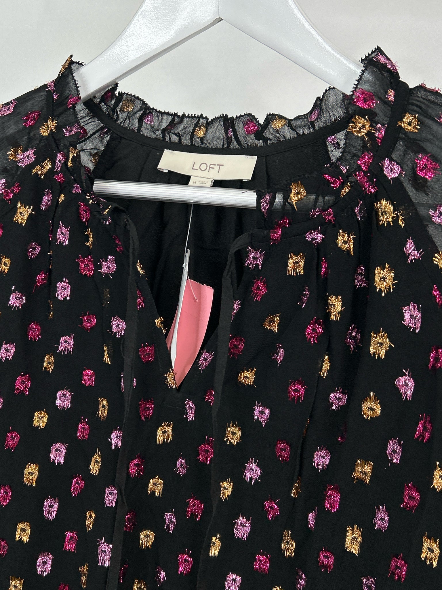 LOFT Size M Black Women Top