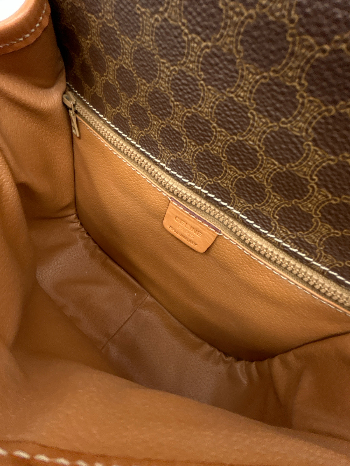 CELINE Brown Print Women Purse