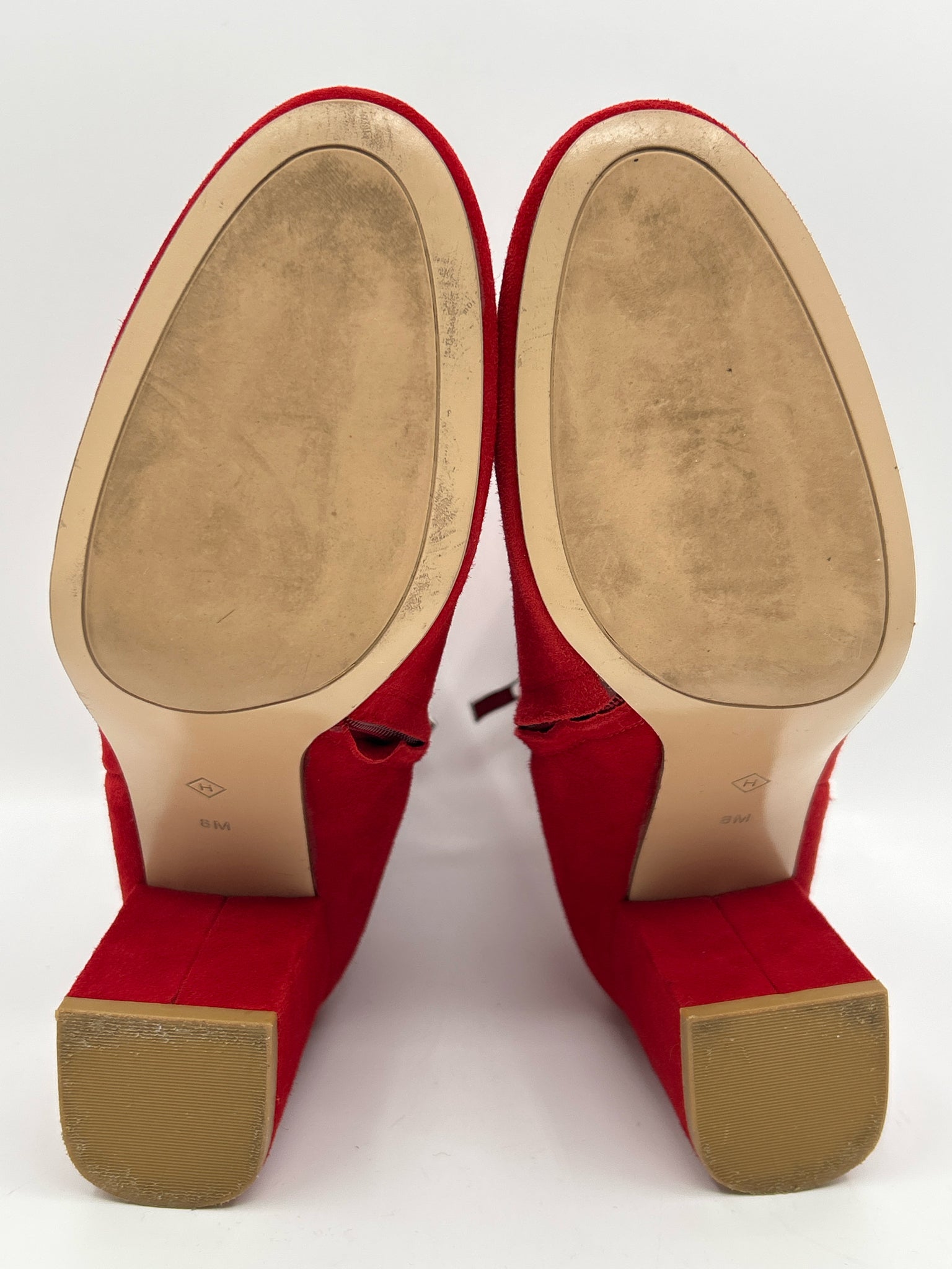 HALOGEN Size 8M Red Women Booties