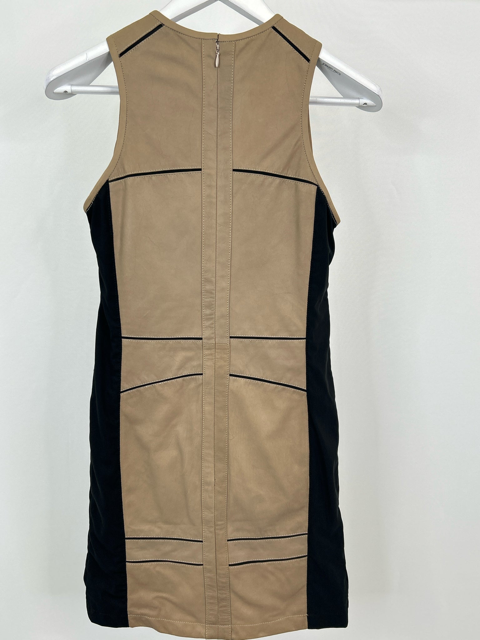 LAMARQUE Size 2 TAUPE & BLACK Women Dress