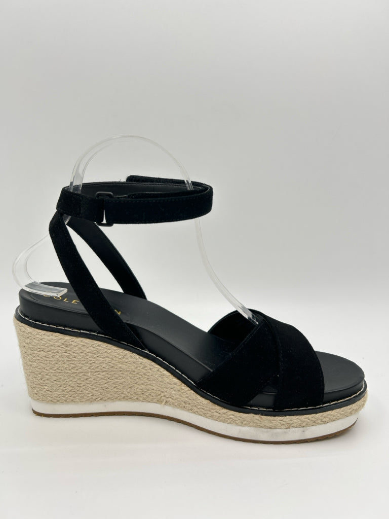 COLE HAAN Women Size 7.5 Black Sandal