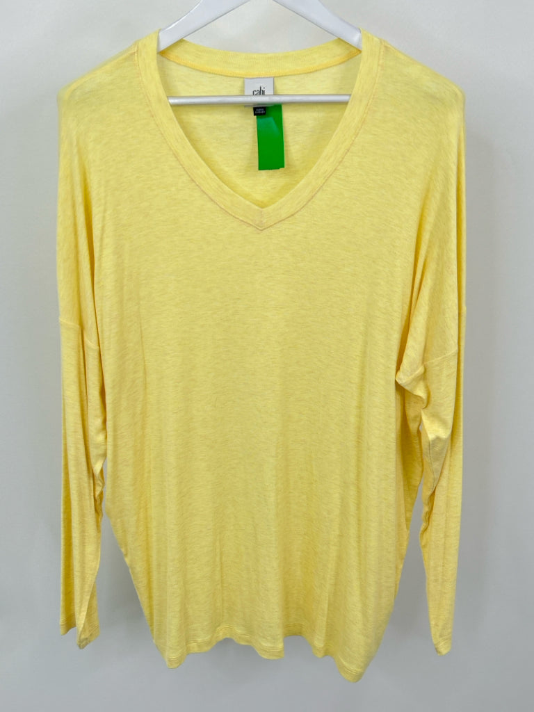 CABI Size L Yellow T-shirt