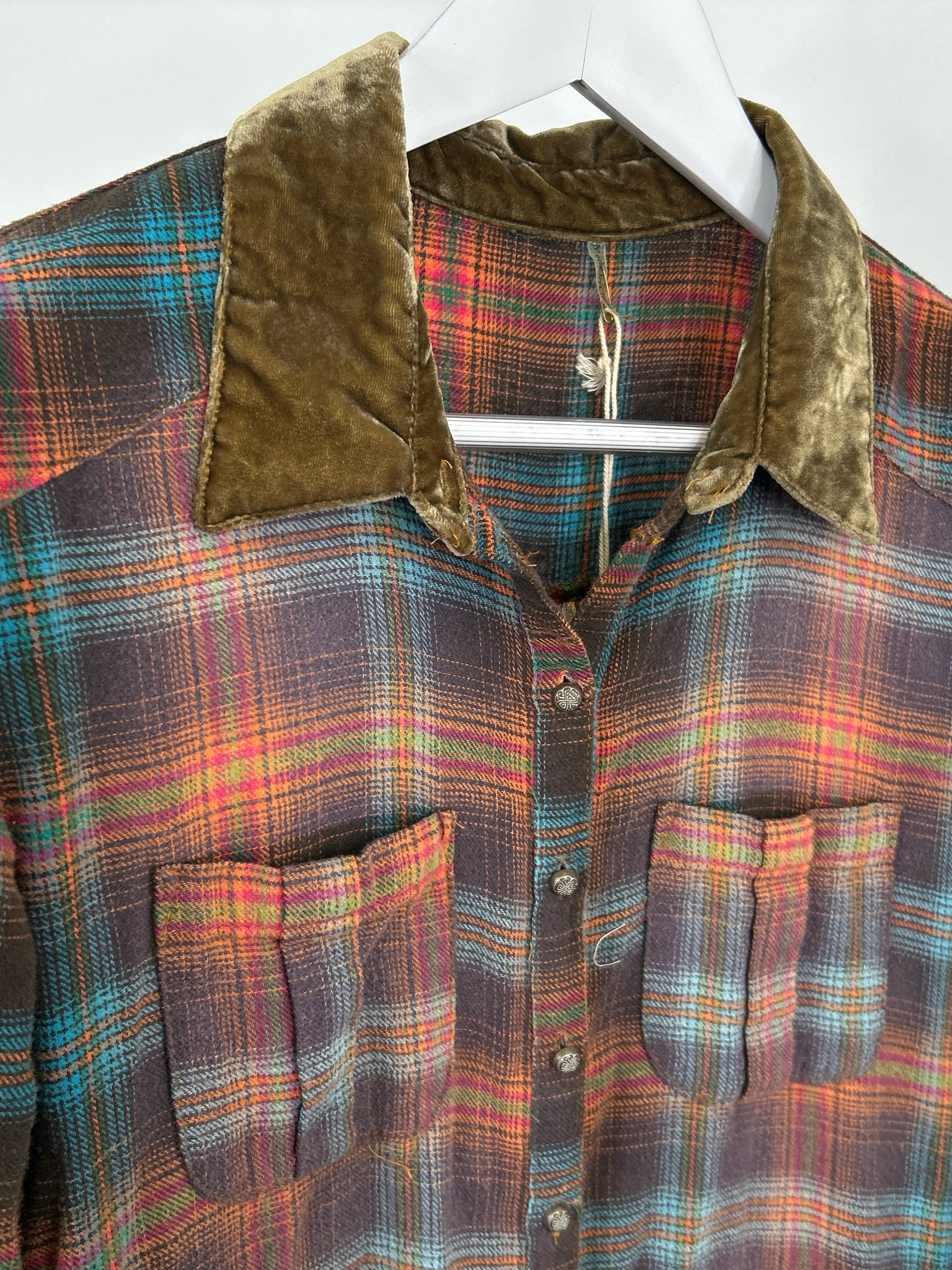 ARATTA SILENT JOURNEY Size S Brown Plaid Women Shirt