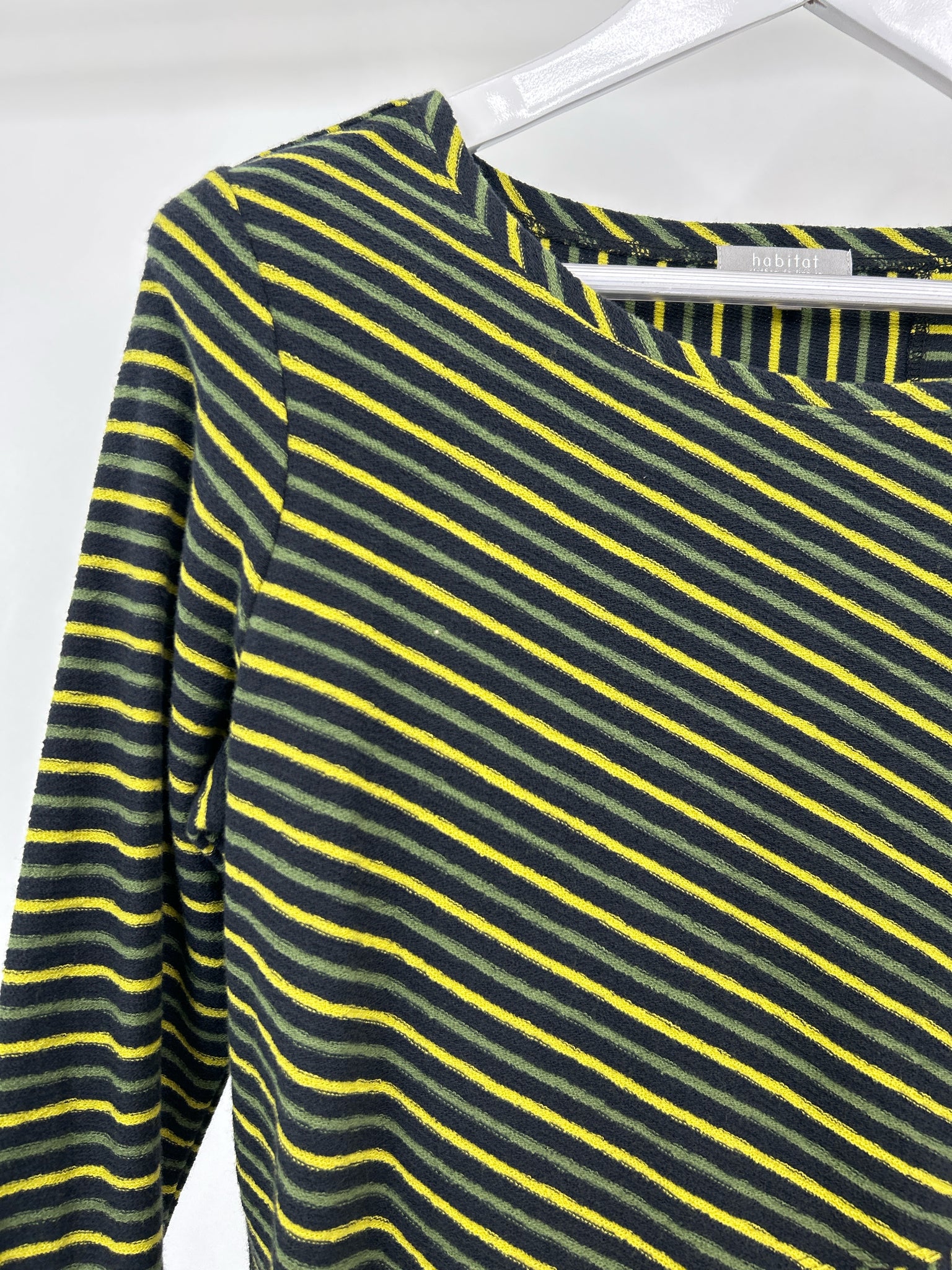 HABITAT Size S Green Striped Women Top