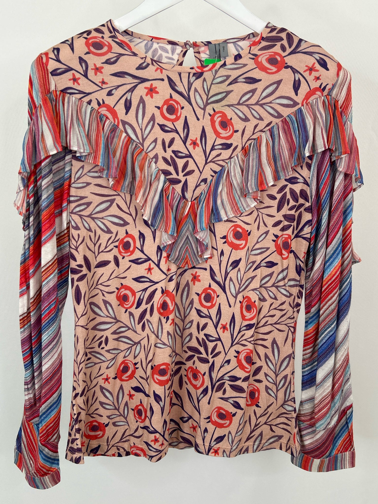 BL^NK LONDON Size S Pink and Blue Women Top