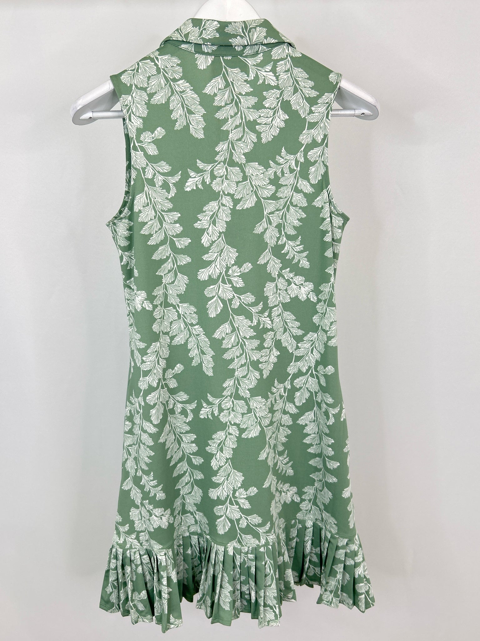 LAURA ASHLEY Size S GREEN & WHITE Women Dress
