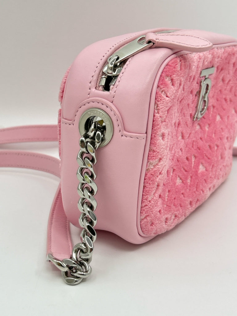 BURBERRY Pink Small Lola Camera Bag Purse