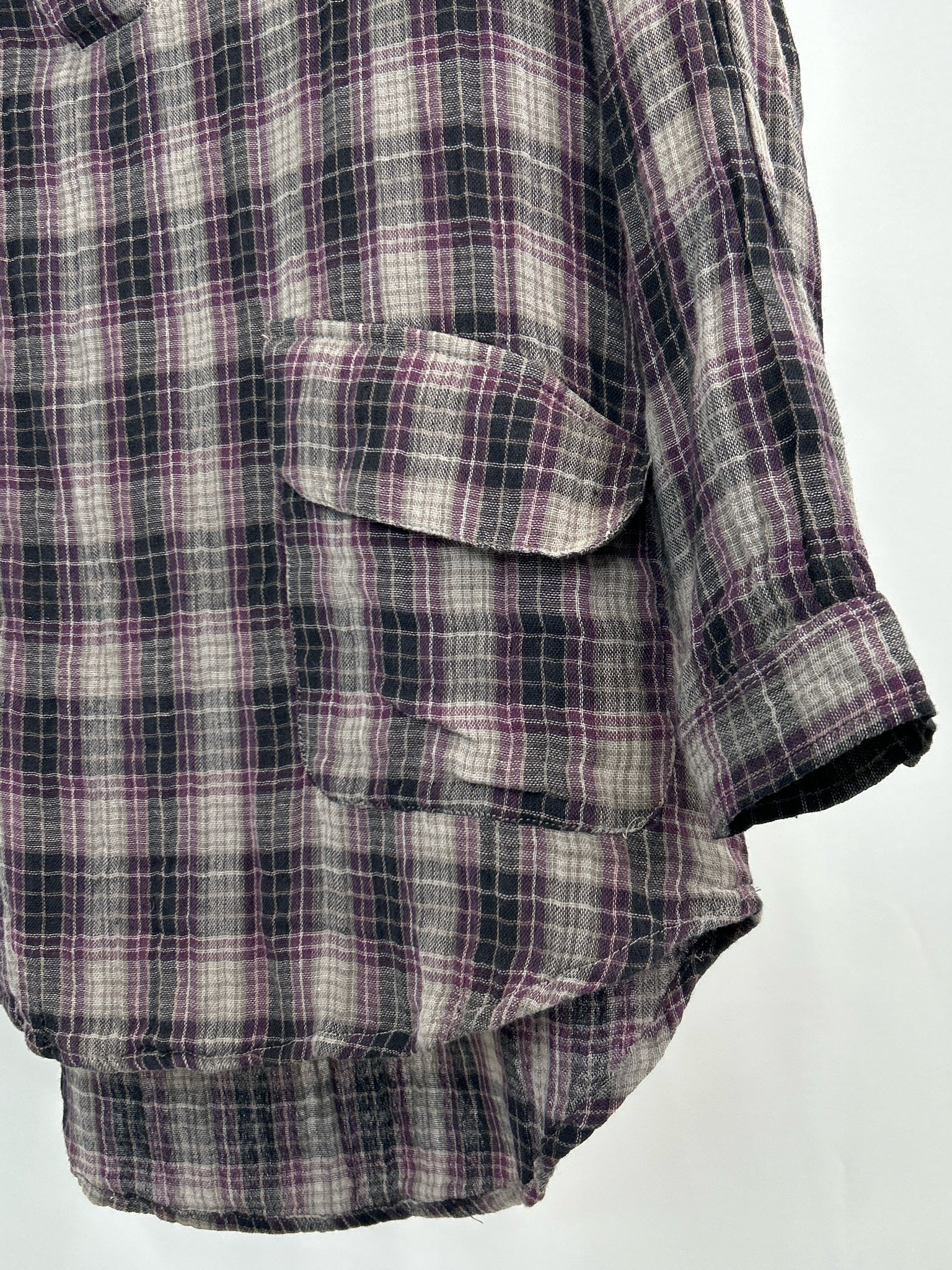 NATURAL LIFE Size S GRAY AND PURPLE Women Tunic