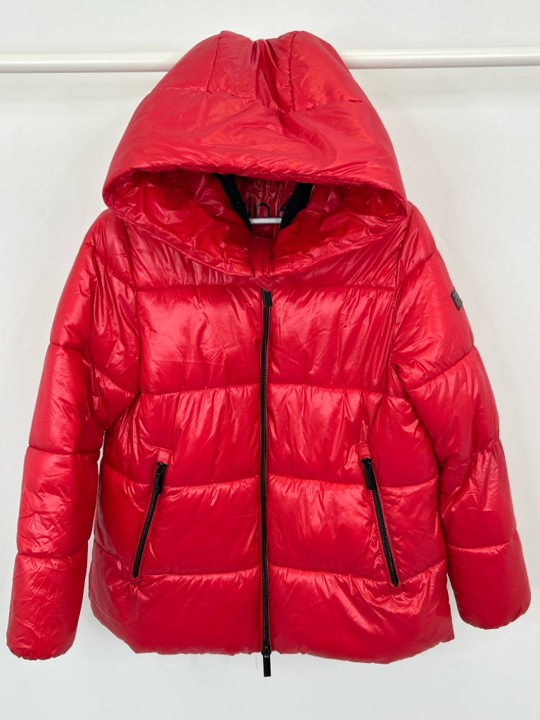 CALVIN KLEIN Women Size L Red Coat