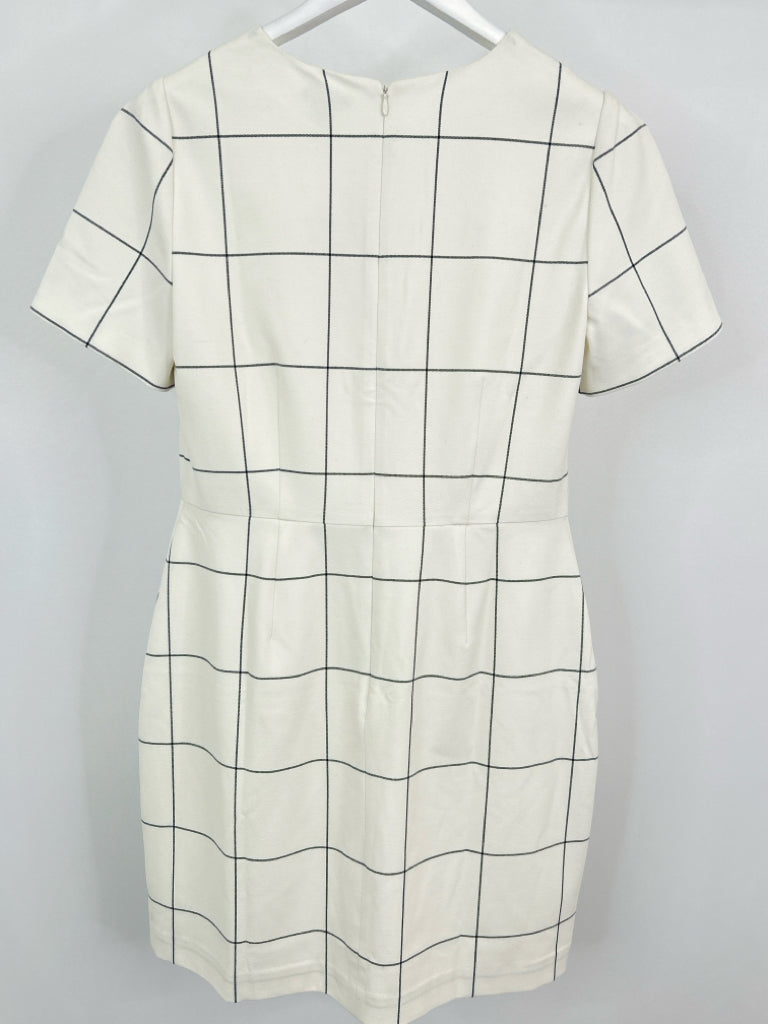 ANN TAYLOR Size 8 IVORY AND BLACK Women's Dress