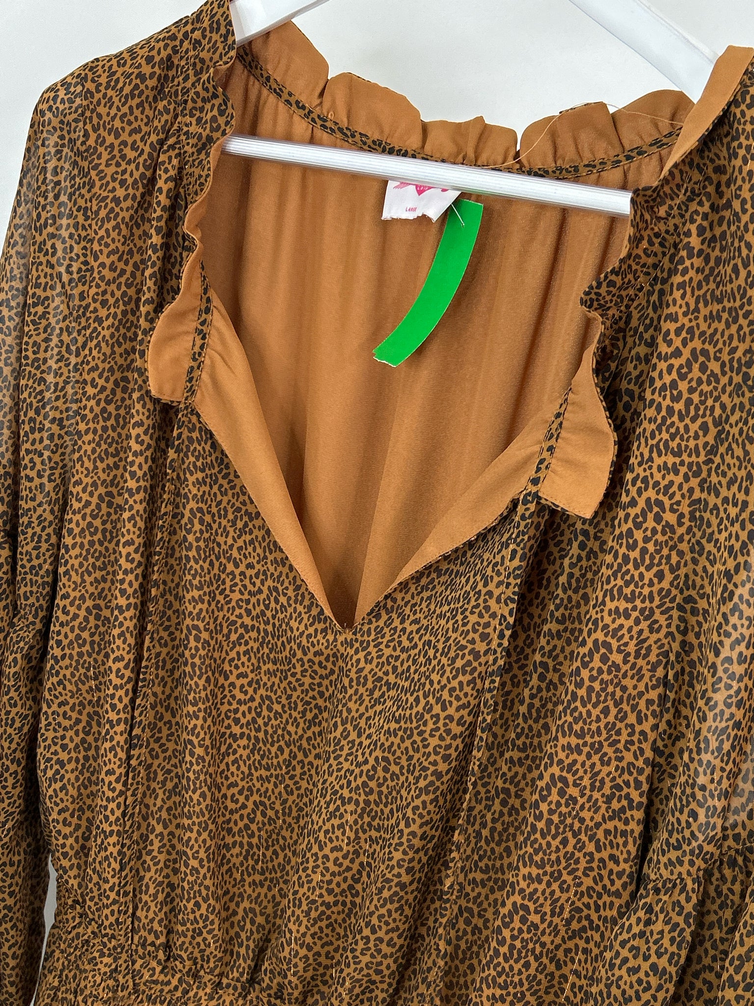 BUDDY LOVE Size L Animal Print Women Dress