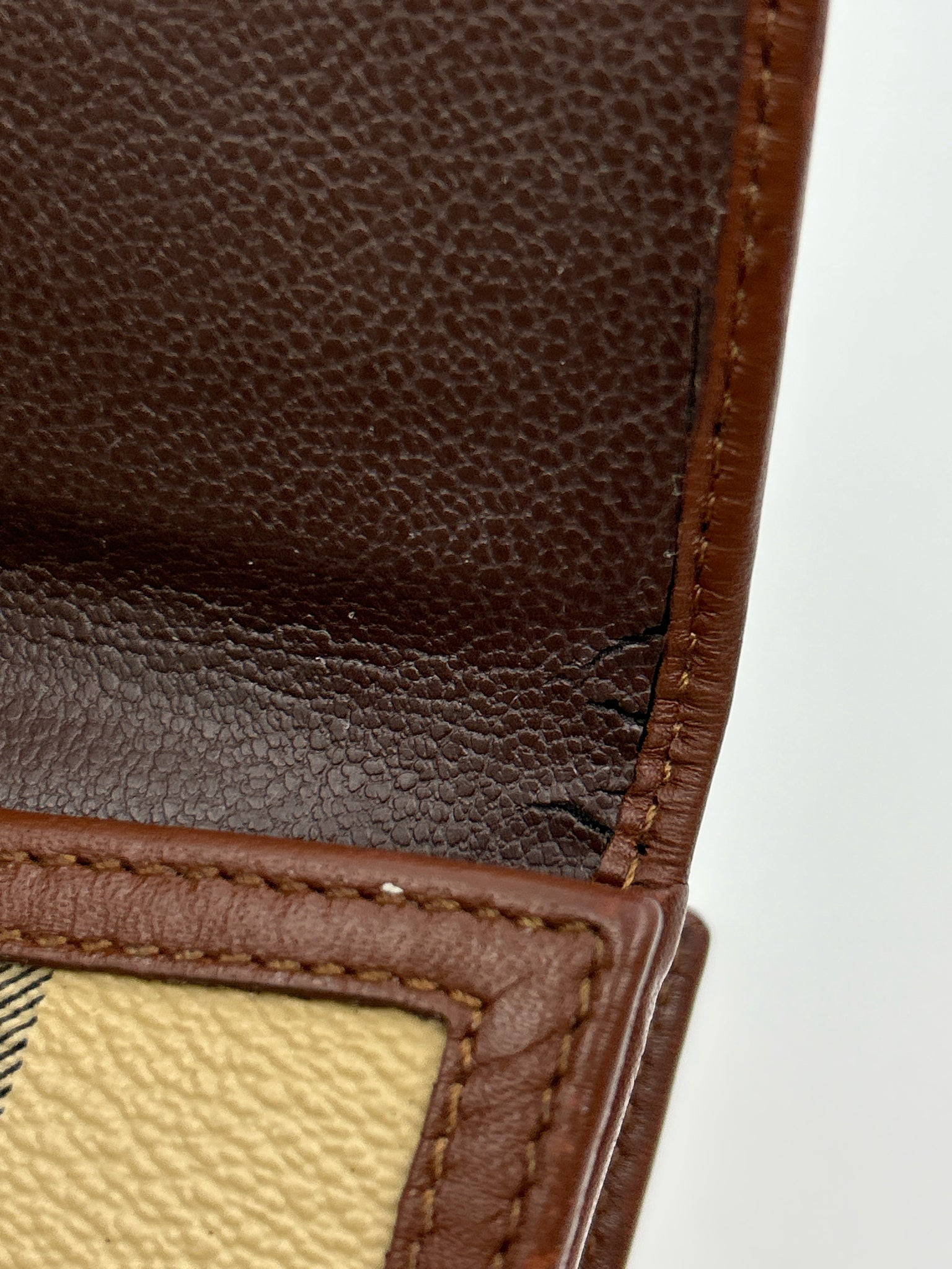 BURBERRY Tan Plaid Women Wallet