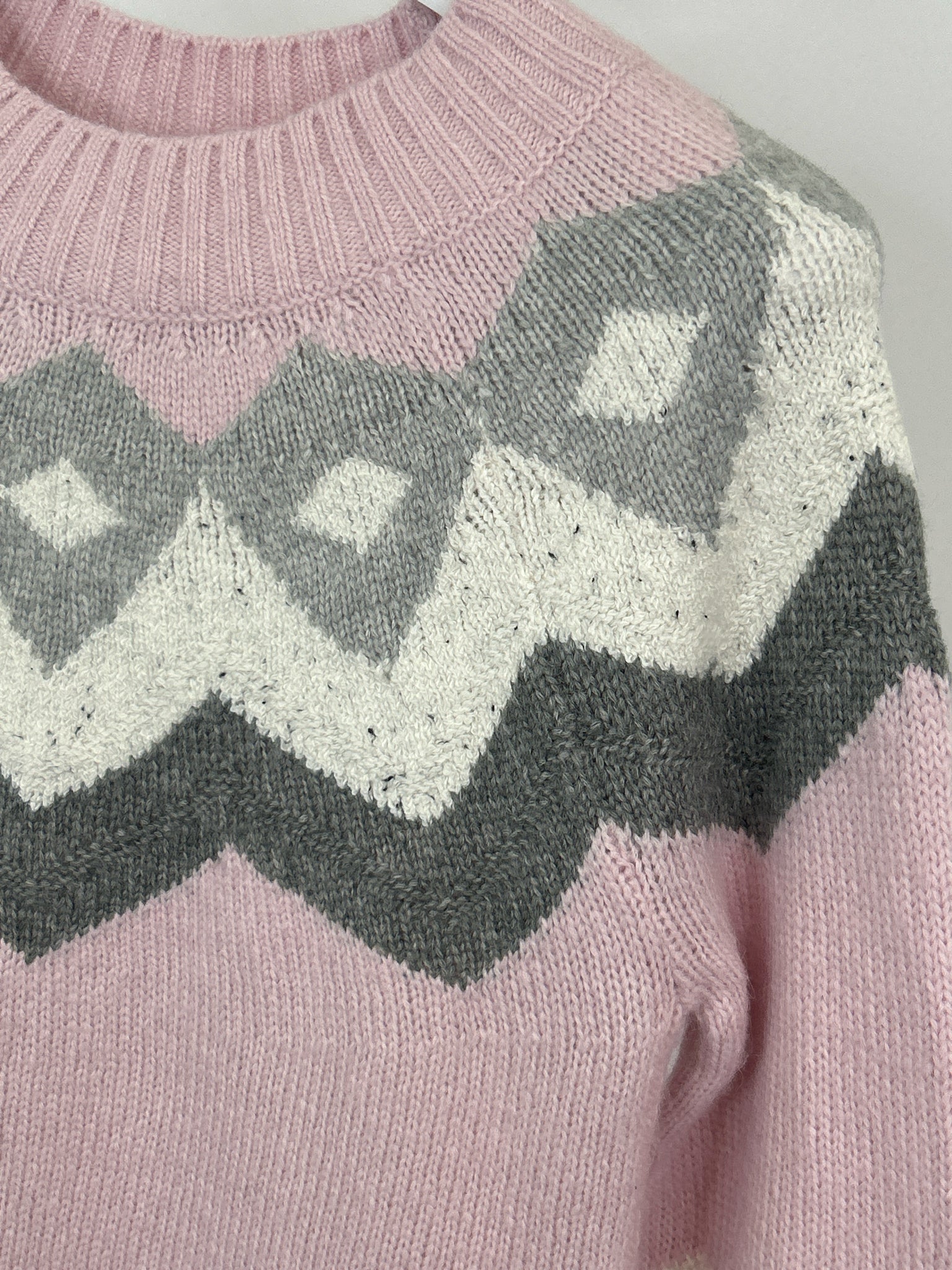 LOFT Size XS Pink Print Women Sweater NWT