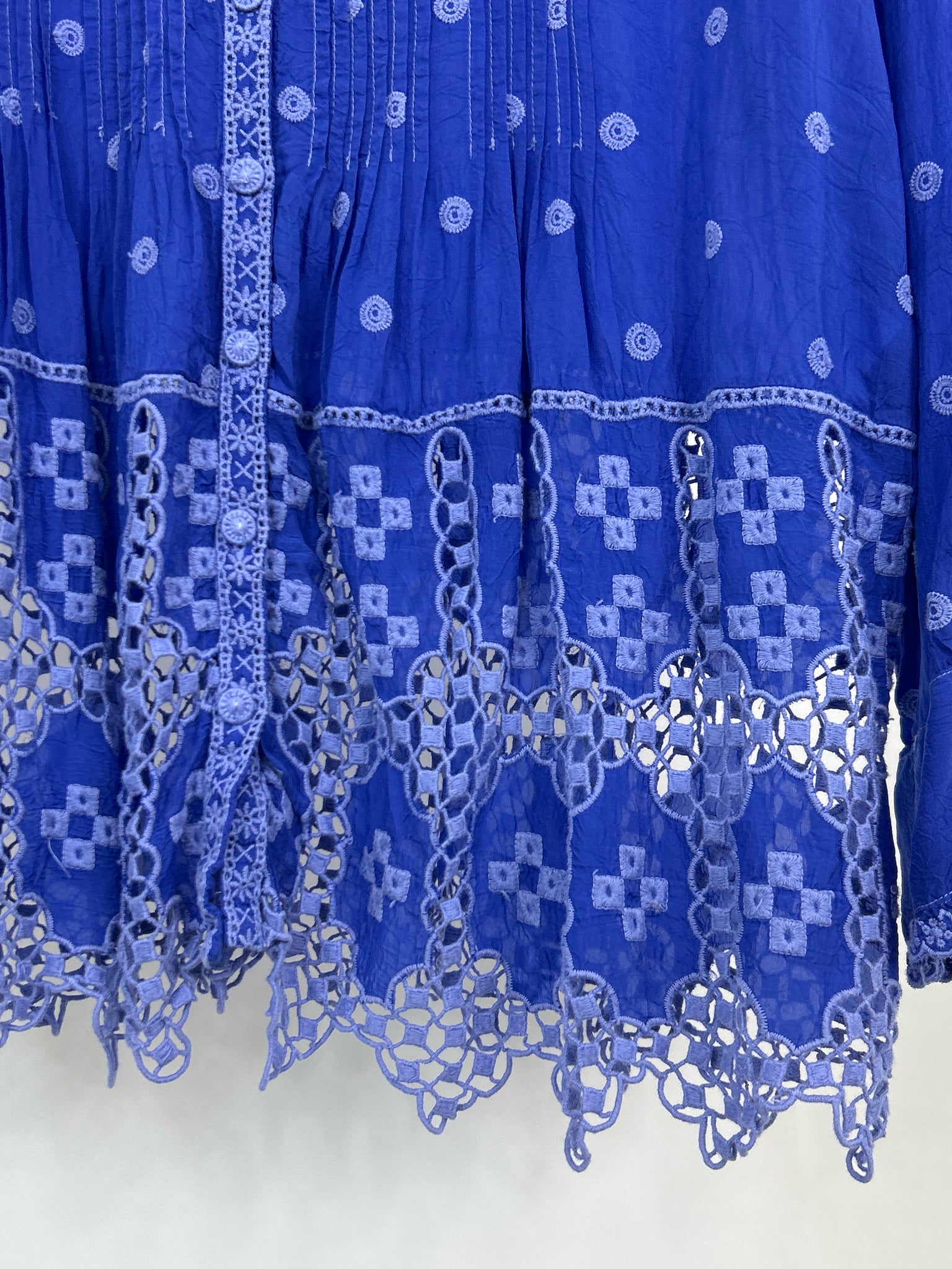 JOHNNY WAS Size M Blue Women Top