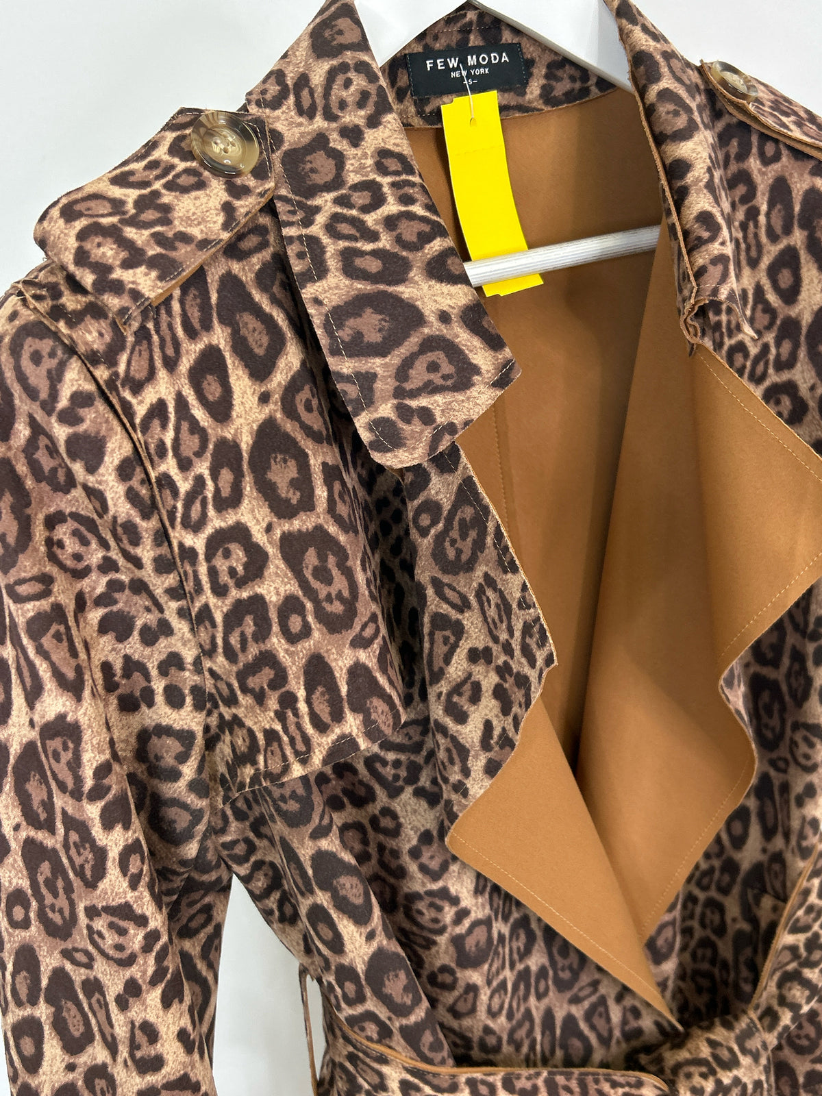 FEW MODA NEW YORK Size S Animal Print Women Coat