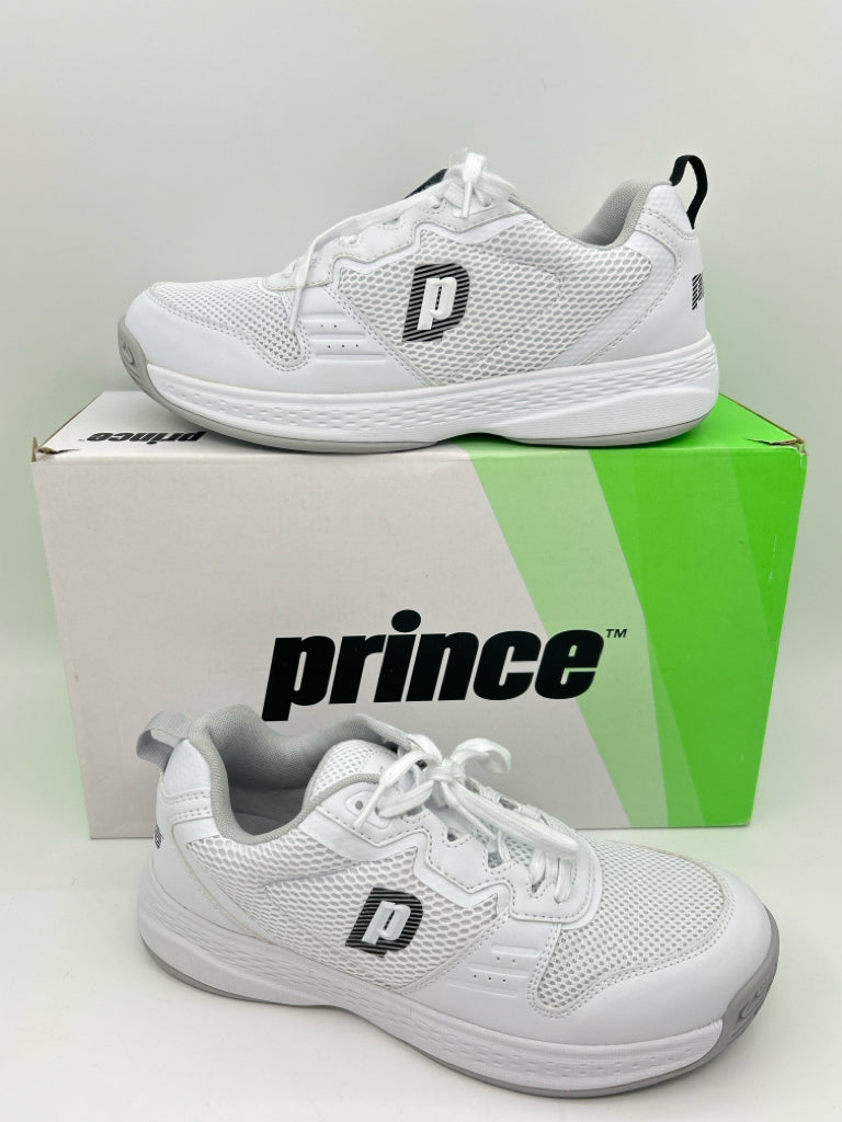 PRINCE Women Size 8.5 White Sneakers NIB