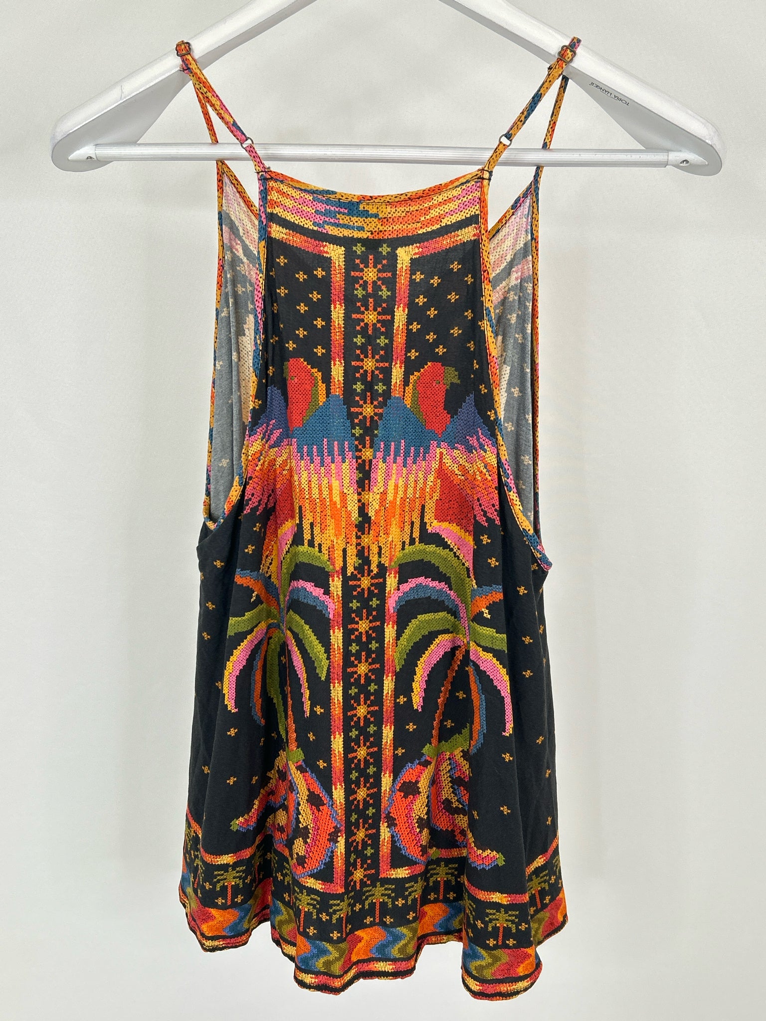 FARM RIO Size L Black Print Women Camisole