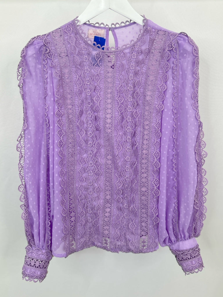 Doce Maria Women Size M Lilac Top