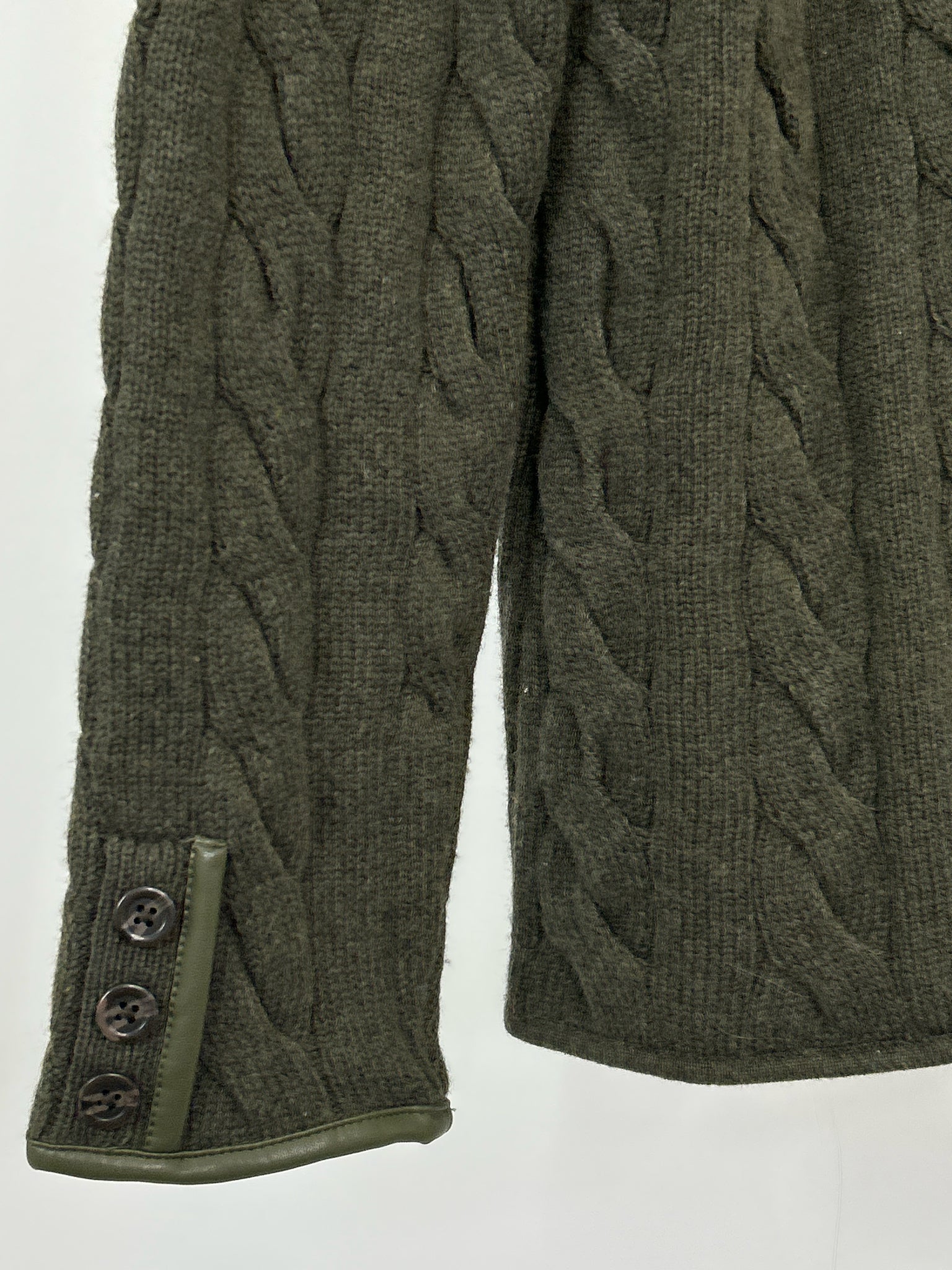 TALBOTS NWT Size L OLIVE Women's Cardigan