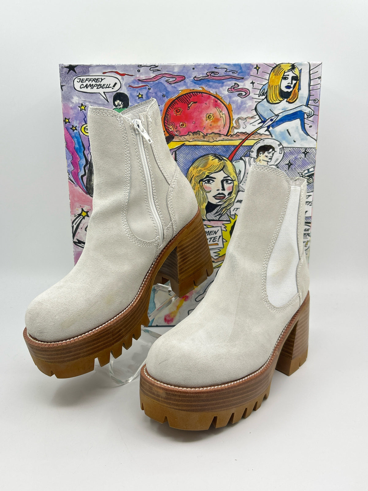 JEFFREY CAMPBELL Size 8 BONE Women Booties