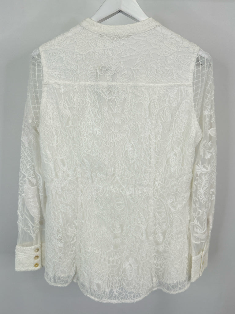 SOFT SURROUNDINGS Size M White Women's Top