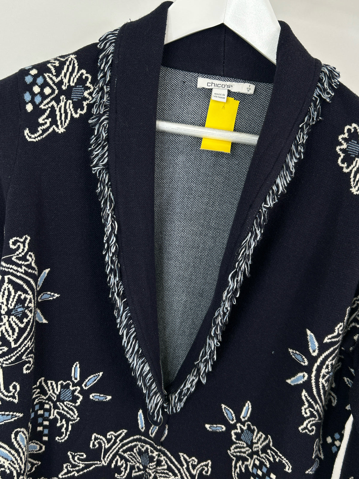 CHICO'S Size M Navy Women Cardigan