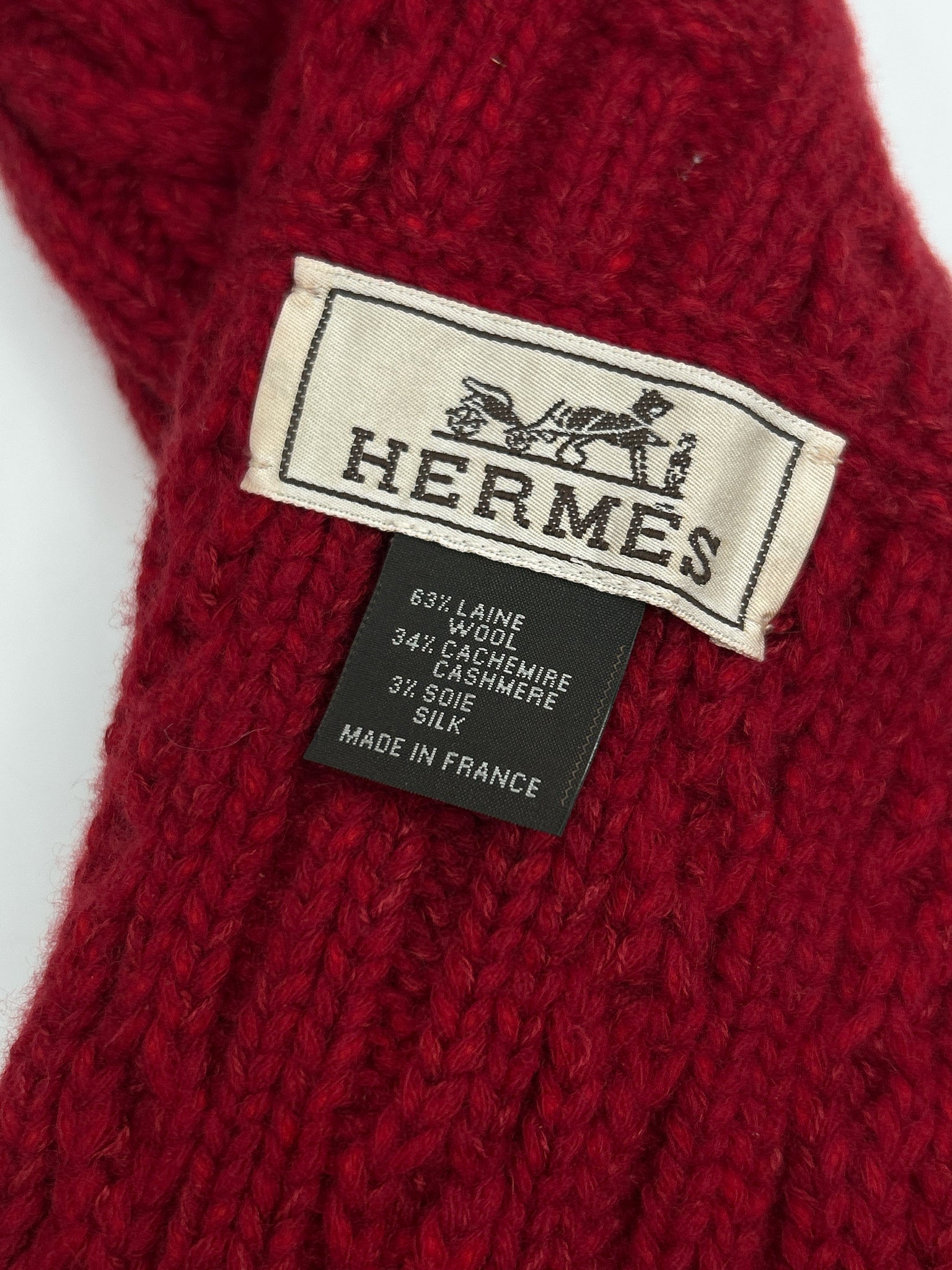 HERMES One Size Red Women Scarf