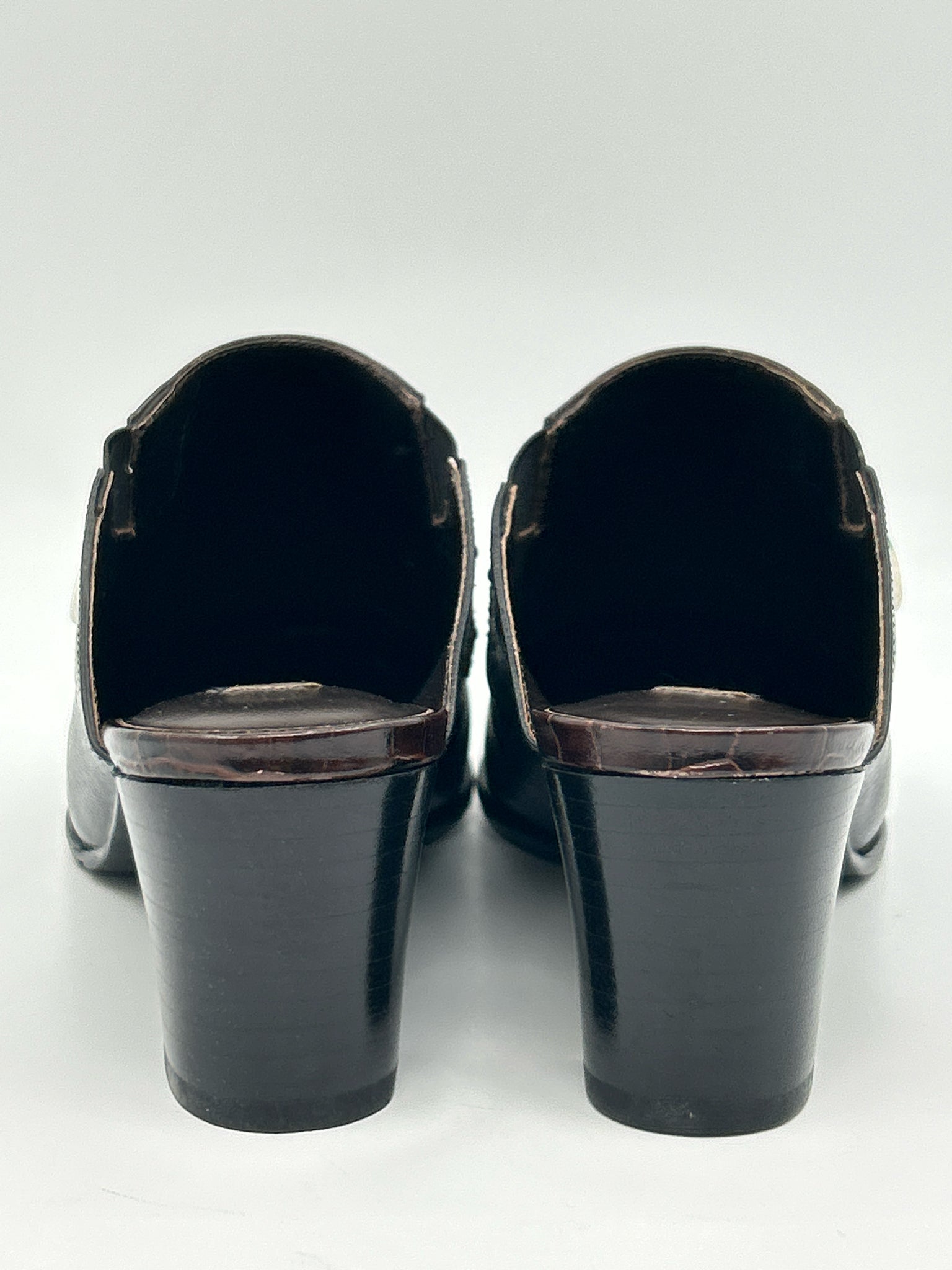 BRIGHTON Size 6M Black & Brown Women Booties