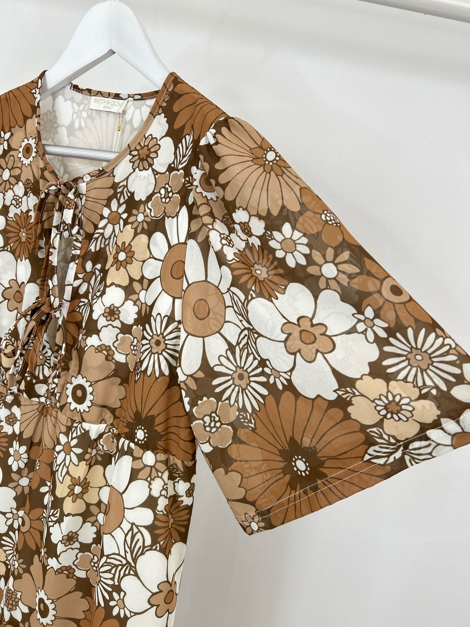 Smith & Quinn Size S Brown floral Women Dress