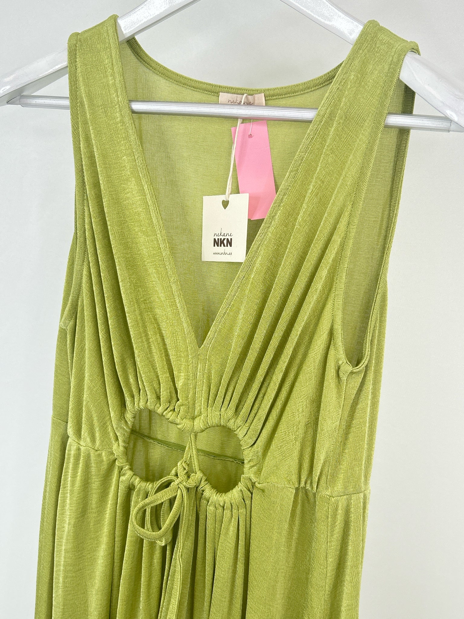 NEKANE NKN Size L Lime Green Women Dress NWT