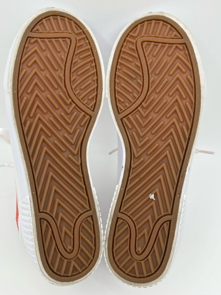 NIKE Size 8 WHITE AND ORANGE Women's Sneakers