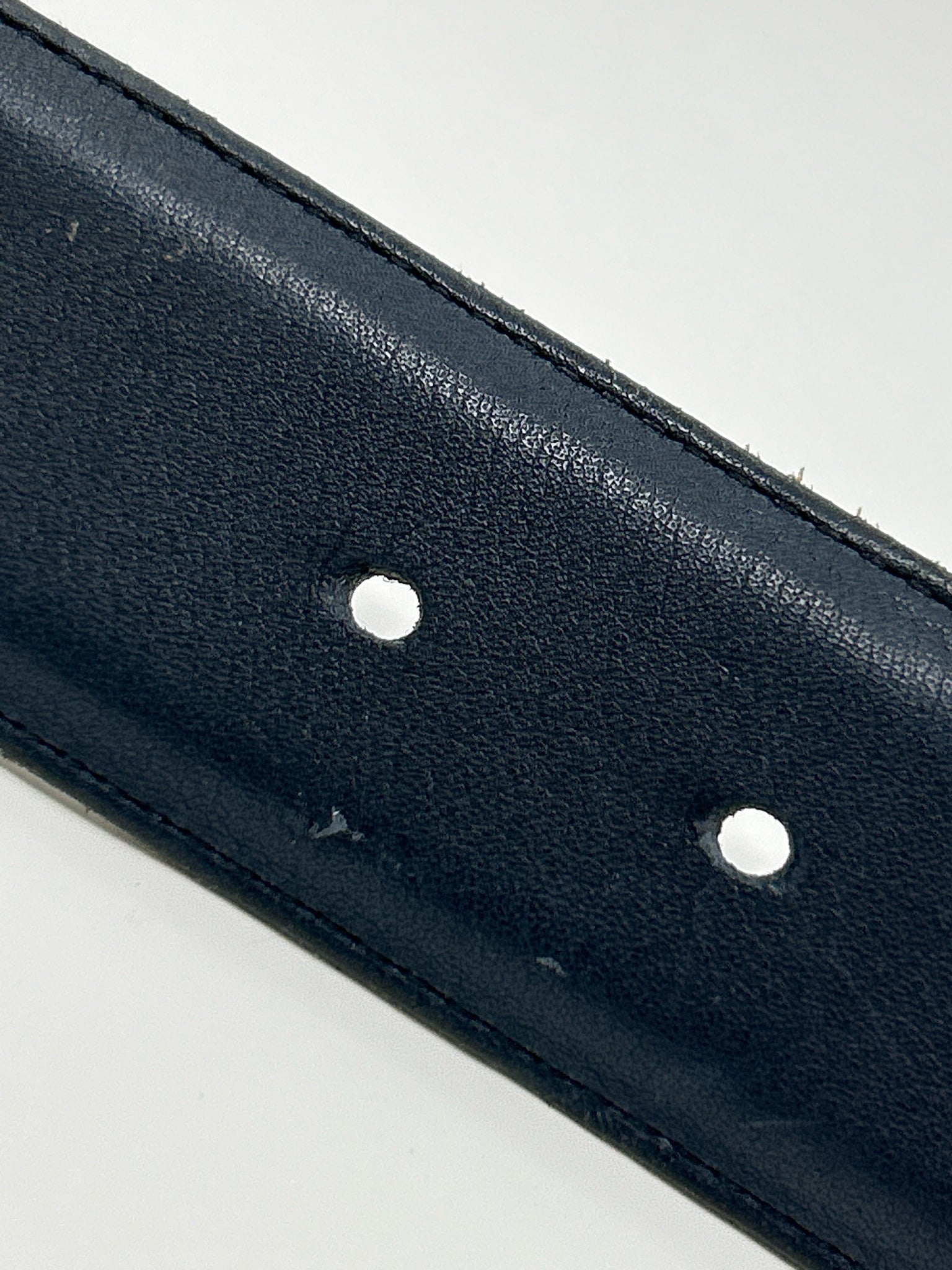 COACH Size Medium Blue Leather Belt