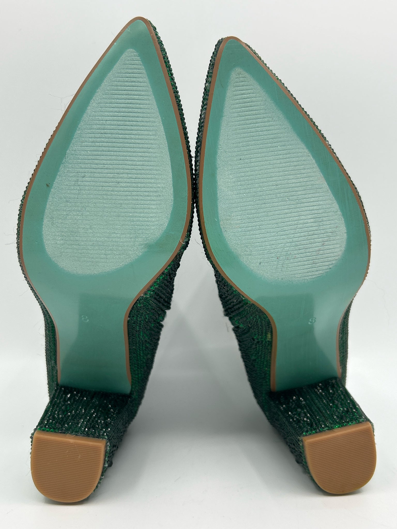 BETSEY JOHNSON Size 8M Green Women Booties