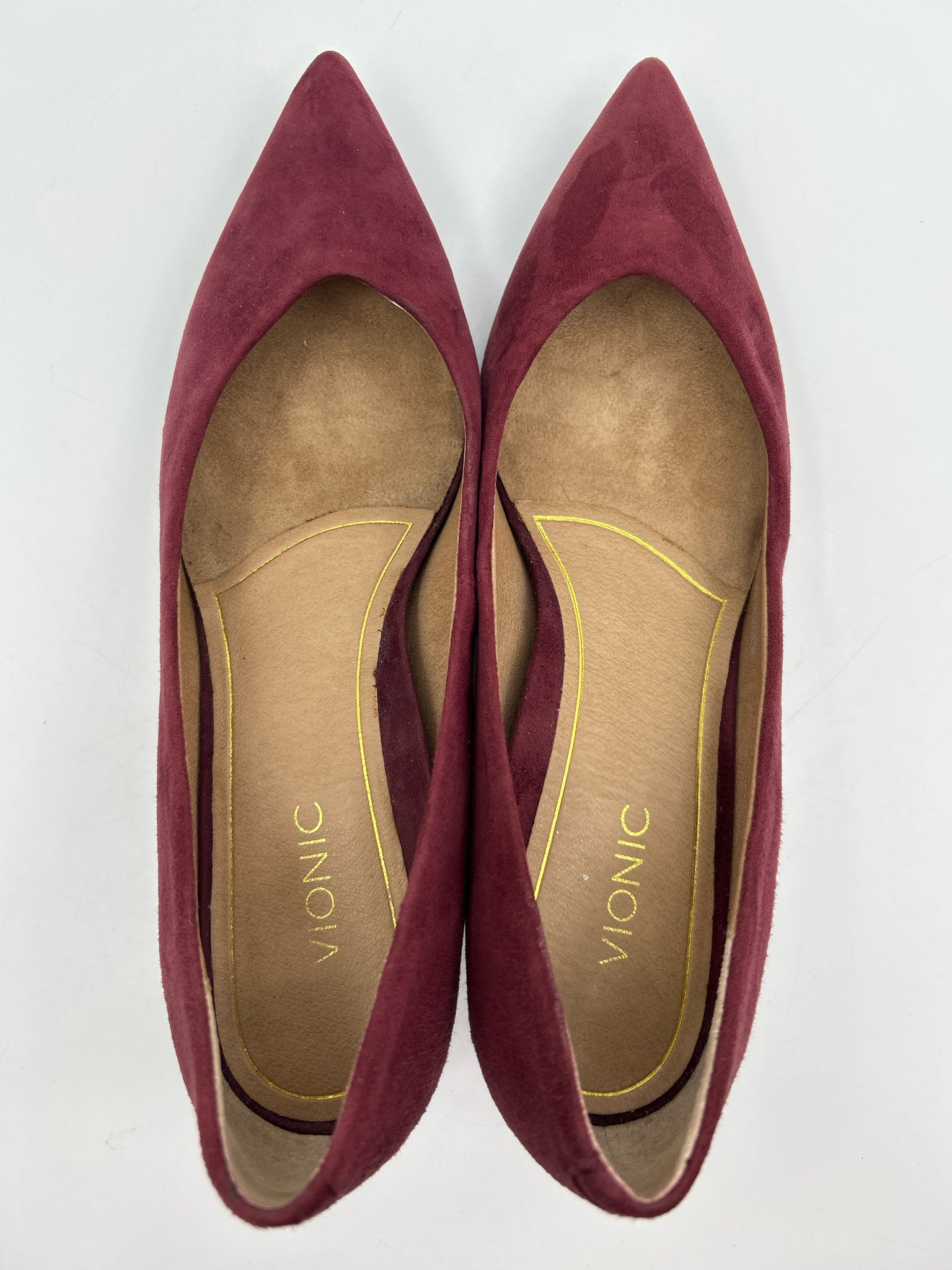 VIONIC Size 8.5 Burgundy Women Pumps