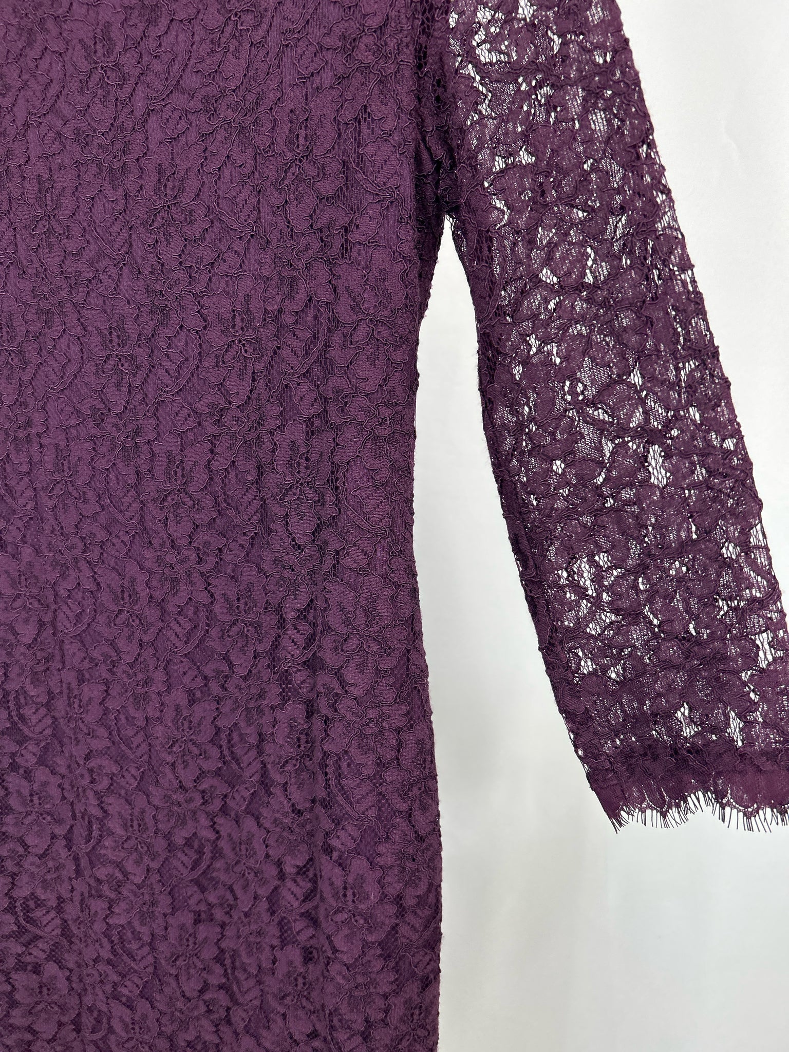 DIANE VON FURSTENBERG Size 8 Plum Women Dress